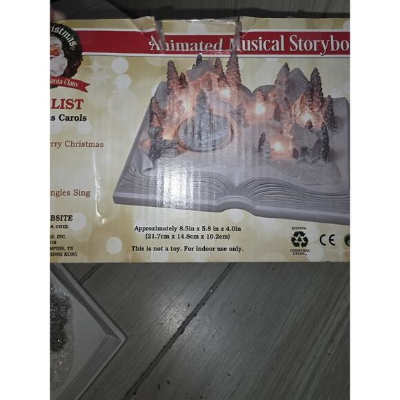 2018 Mr. Christmas Animated Musical Storybook Village Lights Music Holiday - Picture 6 of 11